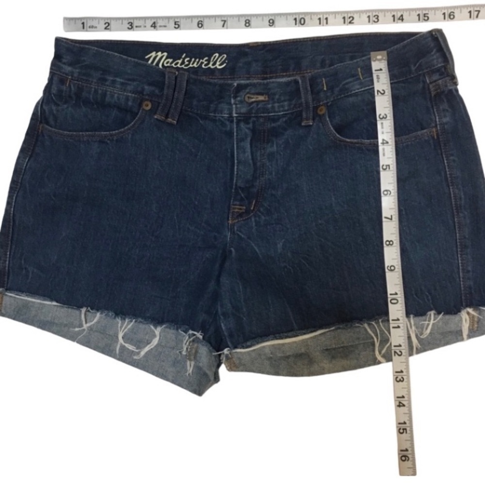 Madewell Cuffed Distressed Denim Shorts - Size 28